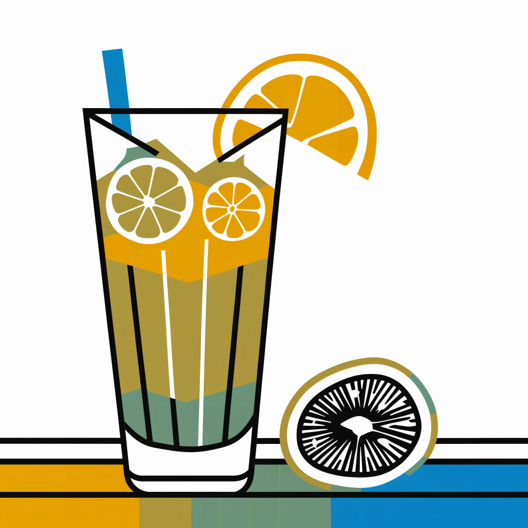 Soda glass pictogram